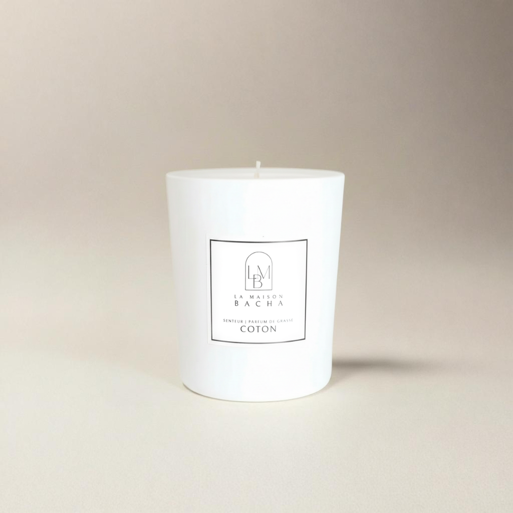 Bougie parfumée | Senteur Coton | Cocooning et Tendresse LA MAISON BACHA