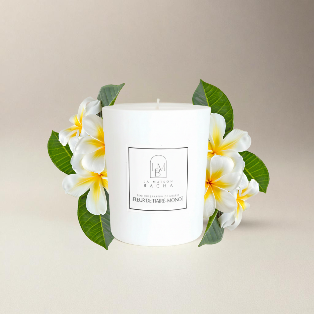 Bougie parfumée | Senteur Fleur de Tiaré & Monoï | L'Exotisme à l'état pur LA MAISON BACHA